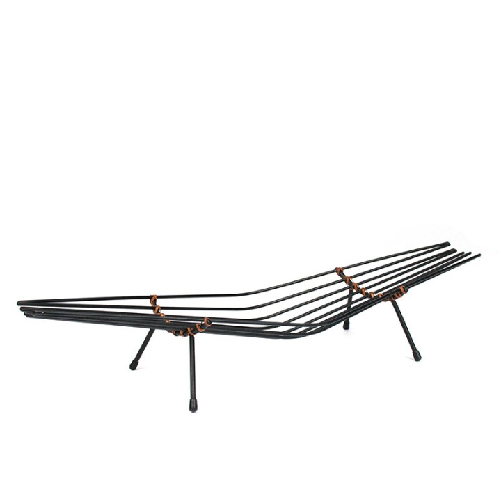 Vijftiger jaren vintage fruitschaal van draadmetaal