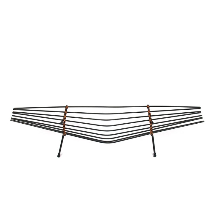 Fifties vintage fruit bowl made of wire steel