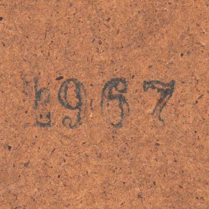 Zestiger jaren Deense vintage spiegel