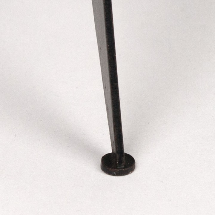 Deense vintage tafellamp op metalen 3 poot