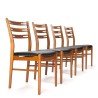 Vintage Deense set van 4 Farstrup model 219 stoelen