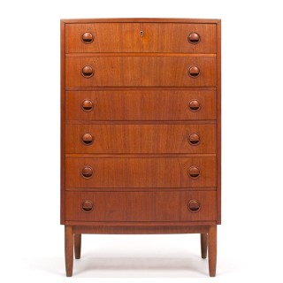 Vintage Mid-Century Deense Kai Kristiansen design ladekast