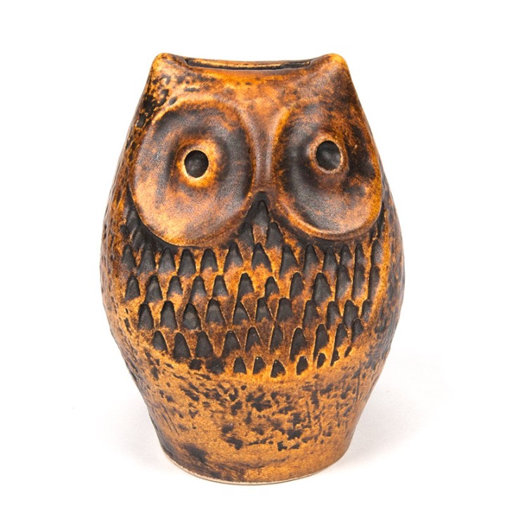 Vintage piggy bank from Bay ceramics in the shape of an owl