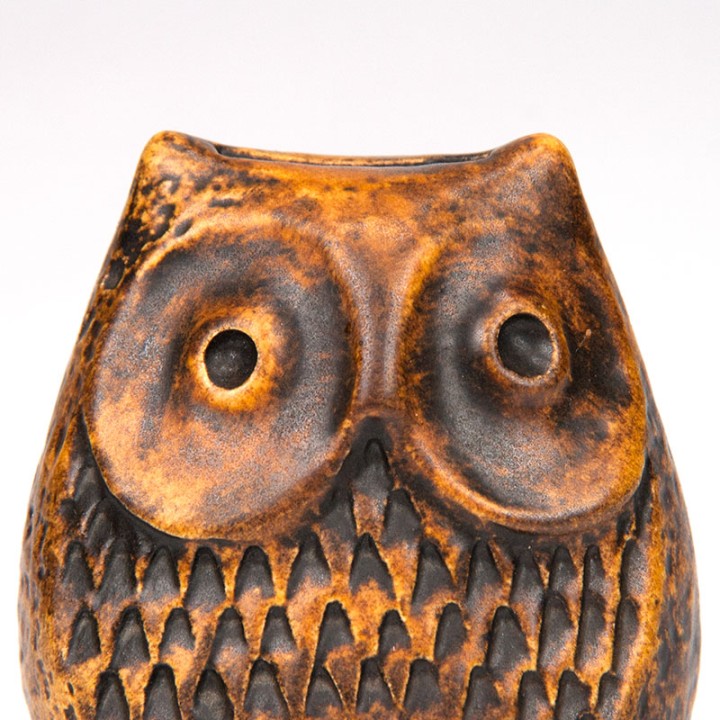 Vintage piggy bank from Bay ceramics in the shape of an owl