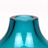 Green/ blue glass Mid-Century vase from Finland