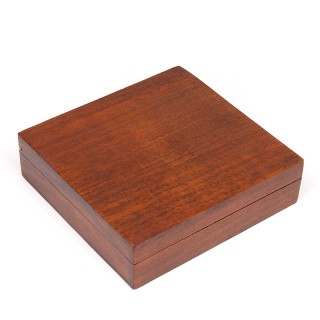 Teakhouten klein vintage doosje uit de 1960's