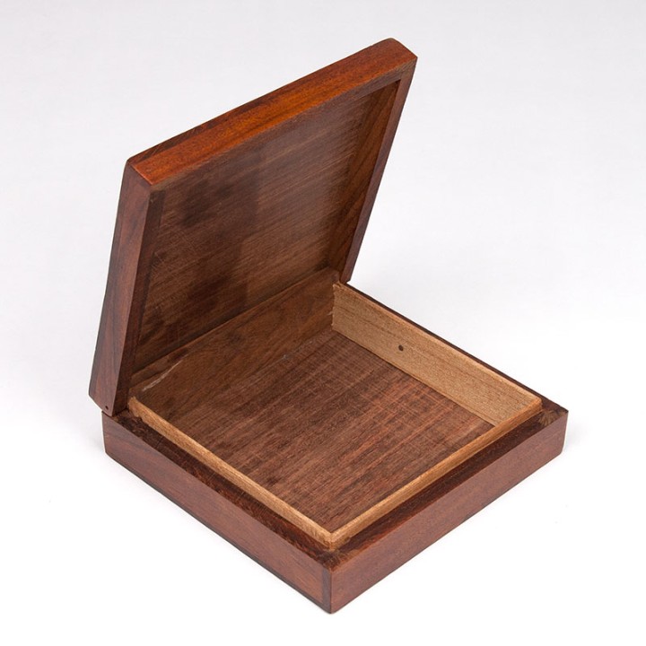 Teak vintage small storage box from the 1960s