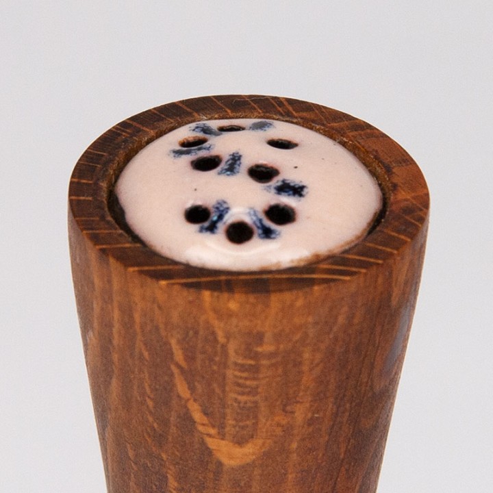 Mid-Century vintage teakhouten peper en zout stel