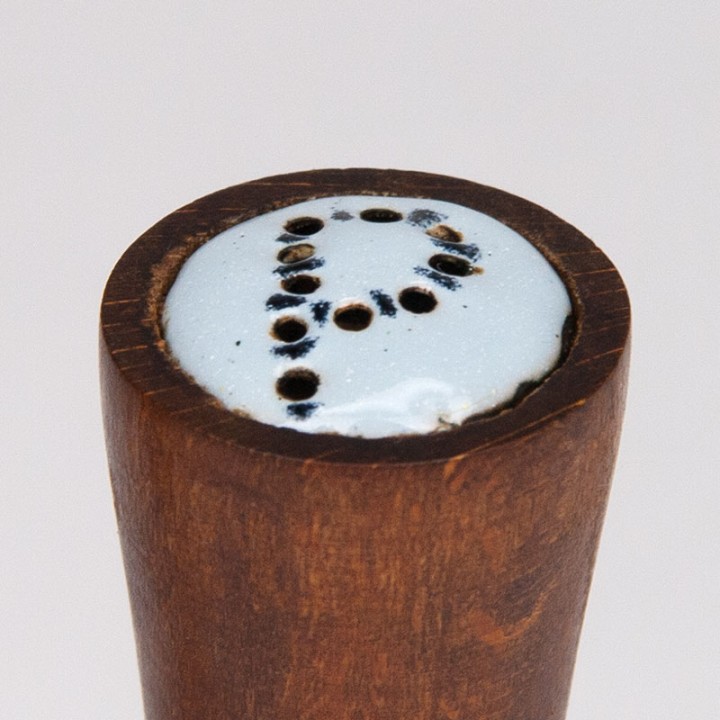 Mid-Century vintage teak salt and pepper set