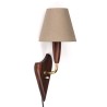 Mid-Century palissanderhouten vintage wandlampje