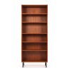 Hoog model Deense teakhouten vintage boekenkast