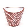 Small vintage flower pot with dots