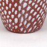 Small vintage flower pot with dots
