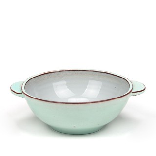 Zaalberg ceramic vintage green bowl