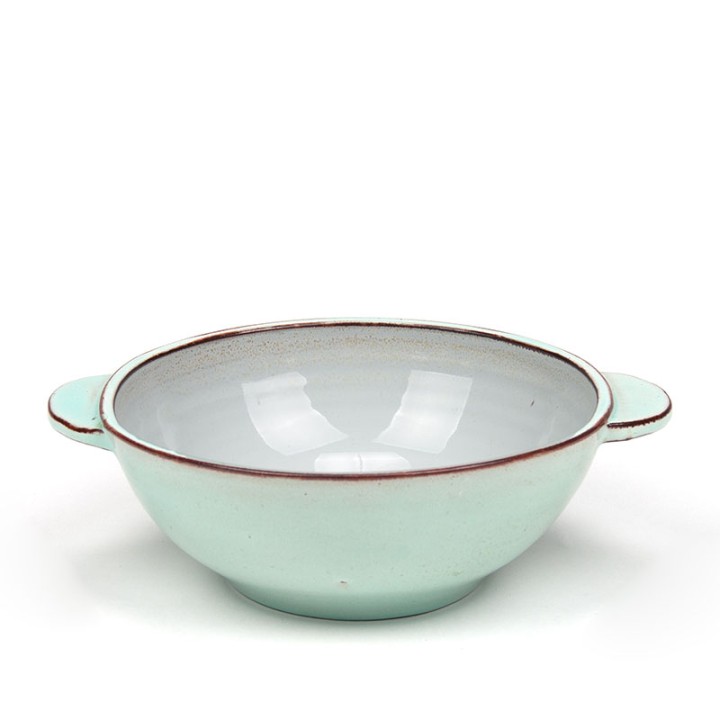 Zaalberg ceramic vintage green bowl