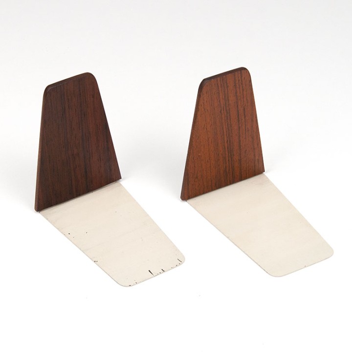 Rosewood set of 2 vintage bookends