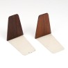 Rosewood set of 2 vintage bookends