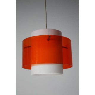 Plexiglass lamp white/orange - Retro Studio