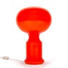 Glazen Mid-Century vintage oranje tafellamp