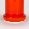 Glazen Mid-Century vintage oranje tafellamp
