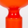 Mid-Century vintage orange glass table lamp