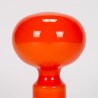 Mid-Century vintage orange glass table lamp