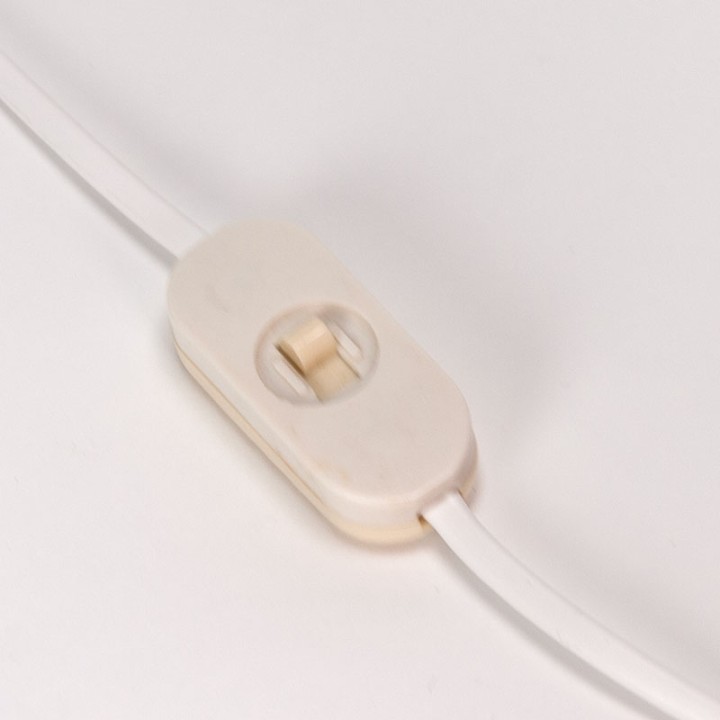 Mid-Century vintage orange glass table lamp