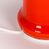 Mid-Century vintage orange glass table lamp