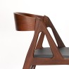 Deense Mid-Century vintage stoel ontwerpen Henning Kjaernulf