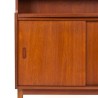 Hoog model vintage Deens Mid-Century kast in teak