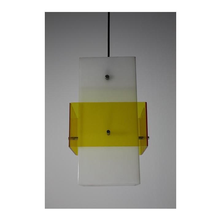 Plexiglass lamp white/yellow - Retro Studio