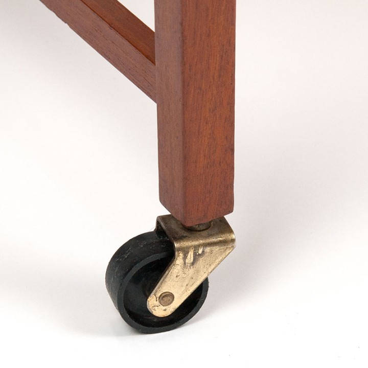 Mid-Century Danish vintage sewing cabinet on wheels