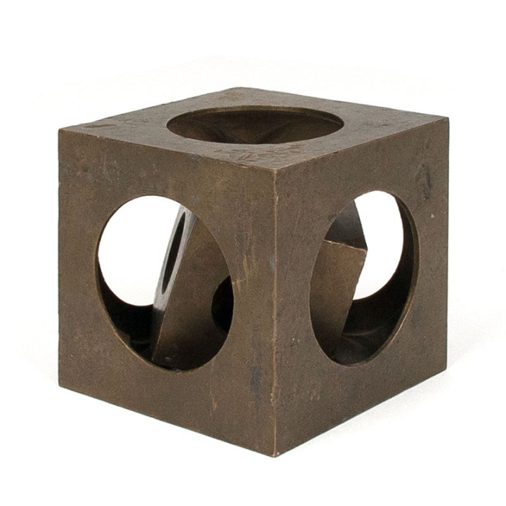 Messing Mid-Century vintage kubus object