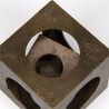 Messing Mid-Century vintage kubus object