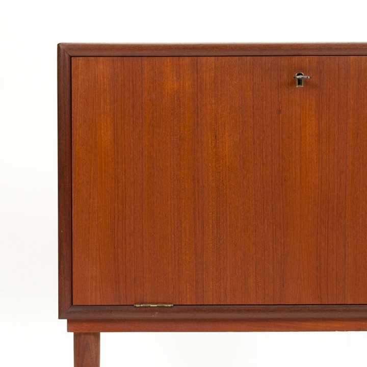 Mid-Century small bar cabinet in teak from the Aggersund