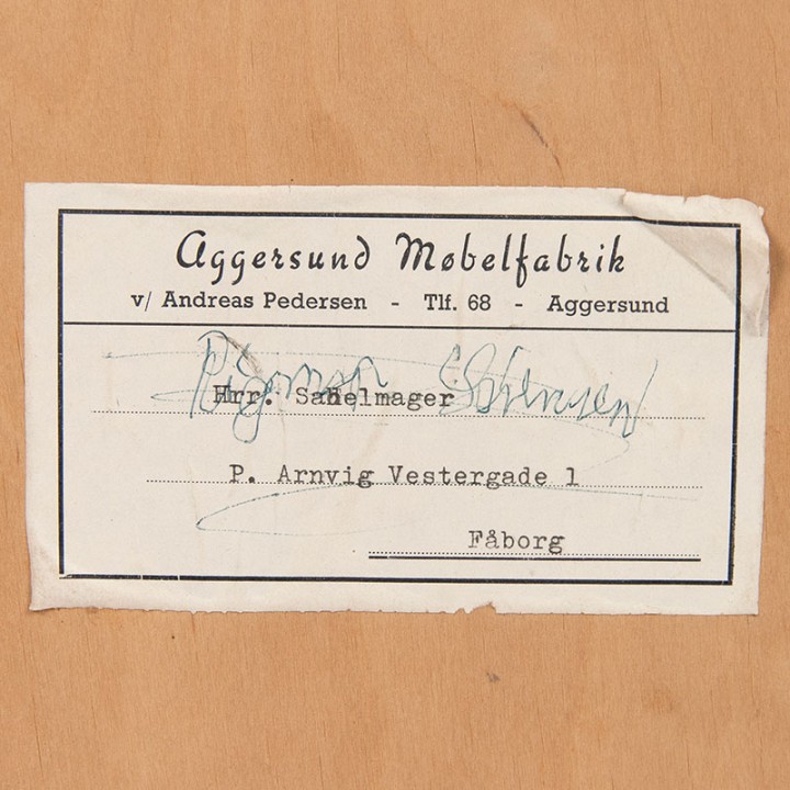 Mid-Century barkastje in teak uit de Aggersund Møbelfabrik