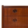 Teak Mid-Century Deens vintage ladekastje met 5 lades