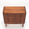 Teak Mid-Century Danish vintage chest of drawers with 5 drawers
