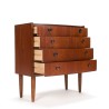 Teak Mid-Century Deens vintage ladekastje met 5 lades