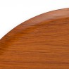 Large round Mid-Century model tray in teak
