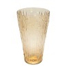 Vintage glass vase with bamboo look
