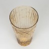 Vintage glass vase with bamboo look
