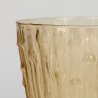 Vintage glass vase with bamboo look