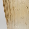 Vintage glass vase with bamboo look