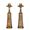 Set of Mid-Century brass candlesticks designed by J.H.