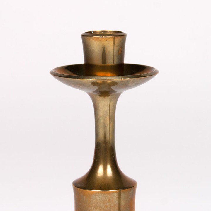 Set of Mid-Century brass candlesticks designed by J.H.