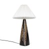 Large Burgundy Mid-Century table lamp designed by Sørensen &