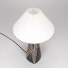Large Burgundy Mid-Century table lamp designed by Sørensen &