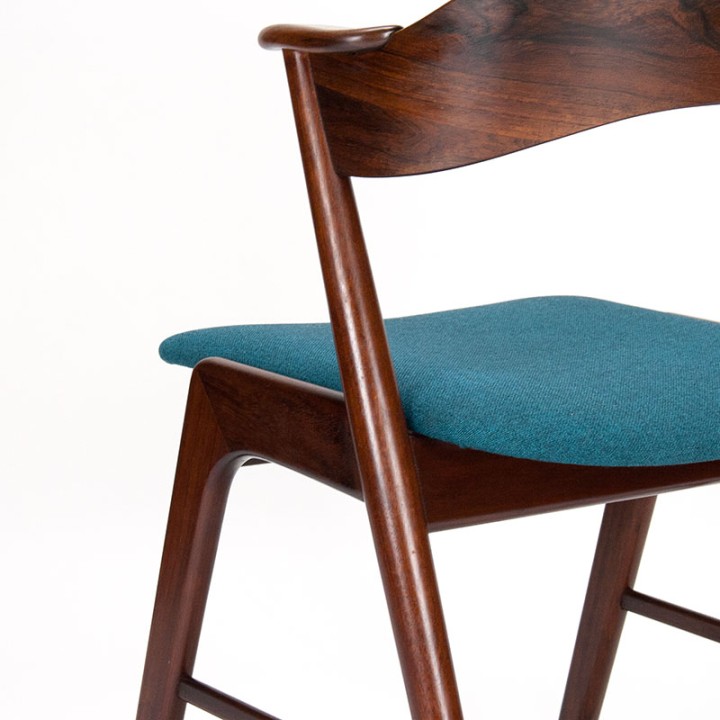 Palissander model 32 Mid-Century stoel Korup Stolefabrik