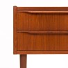 Danish Modern vintage small chest of drawers in teak